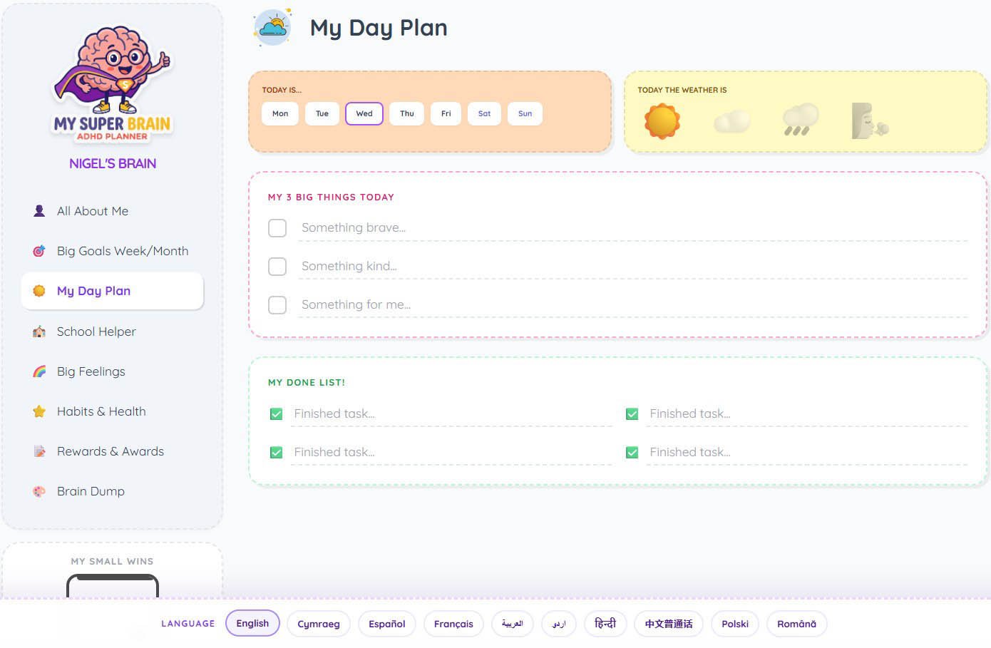My Day Plan Preview
